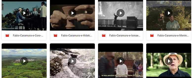 Download de vídeos do trabalho de Fábio Caramuru -EcoMúsica - Google Drive