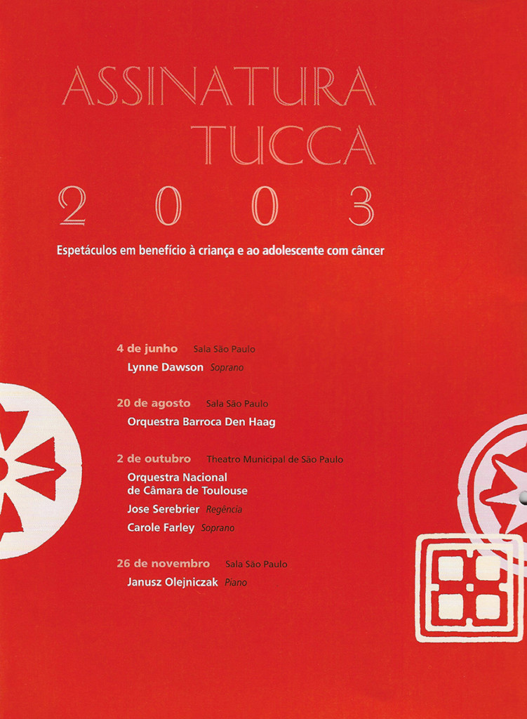 Assinaturas Concertos Tucca - 2003